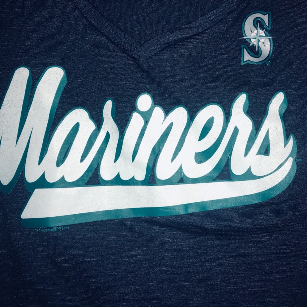 New Era Navy Blue Genuine Merchandise Tee Mariners